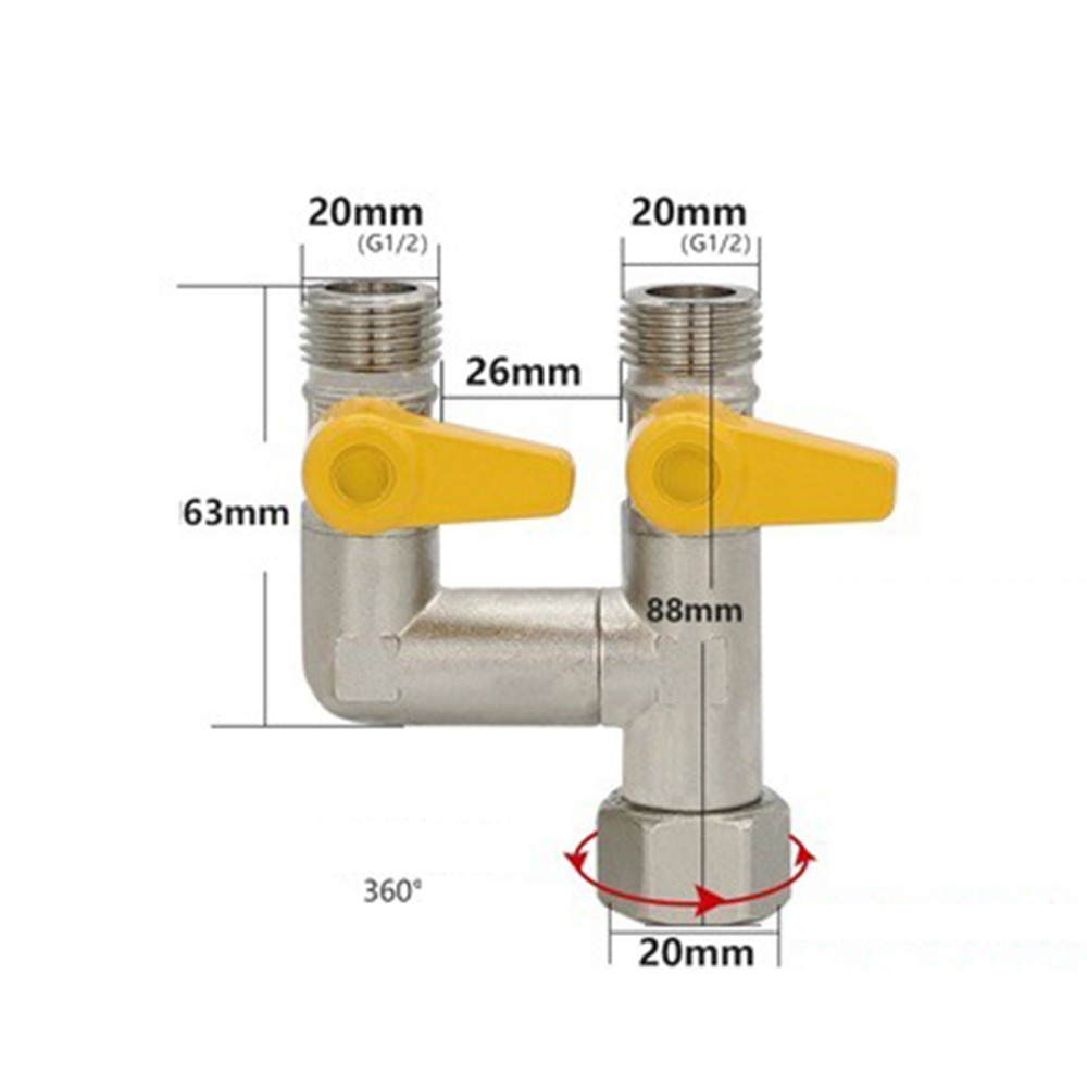 Spoke Nipple Brass - 2/3 Saklar Kuningan Katup Pengalih 1/2
