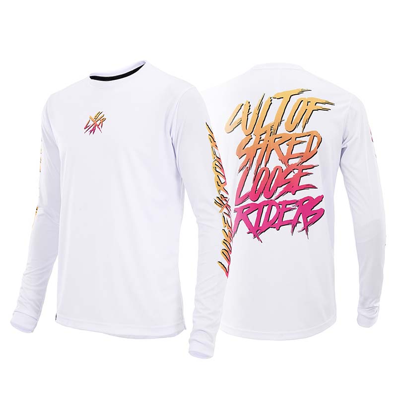 Mountain Biking Downhill - Jersey Lengan Panjang Pria Loose Rider