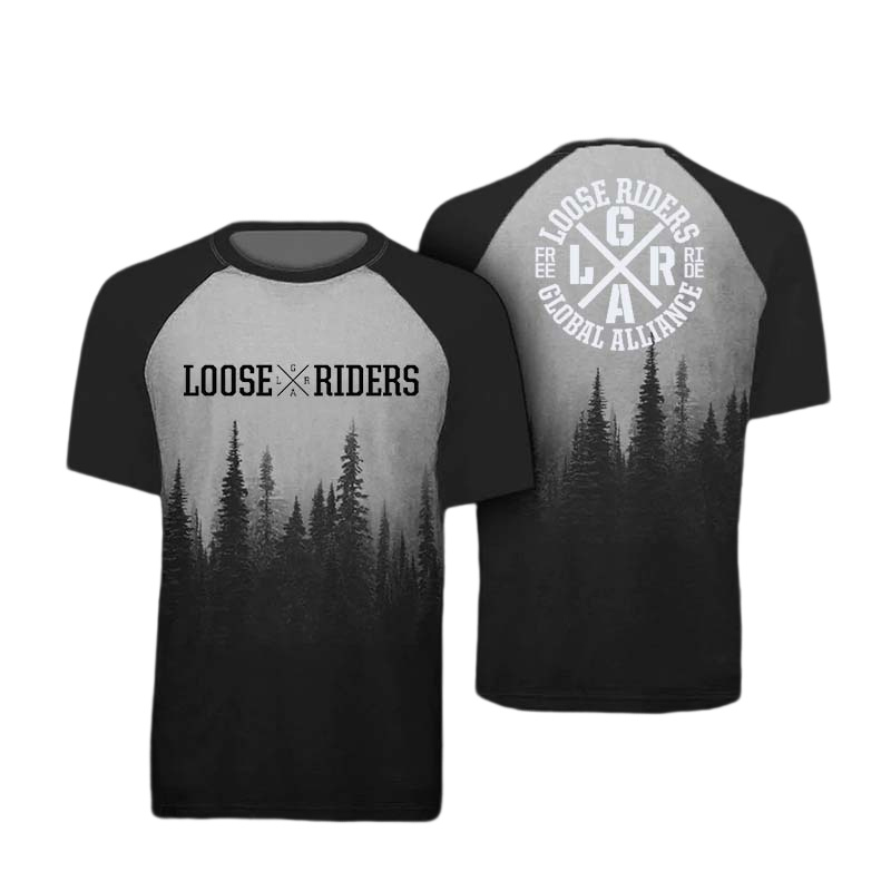Mountain Biking Downhill - Jersey lengan pendek, 2023 longgar Rider,
