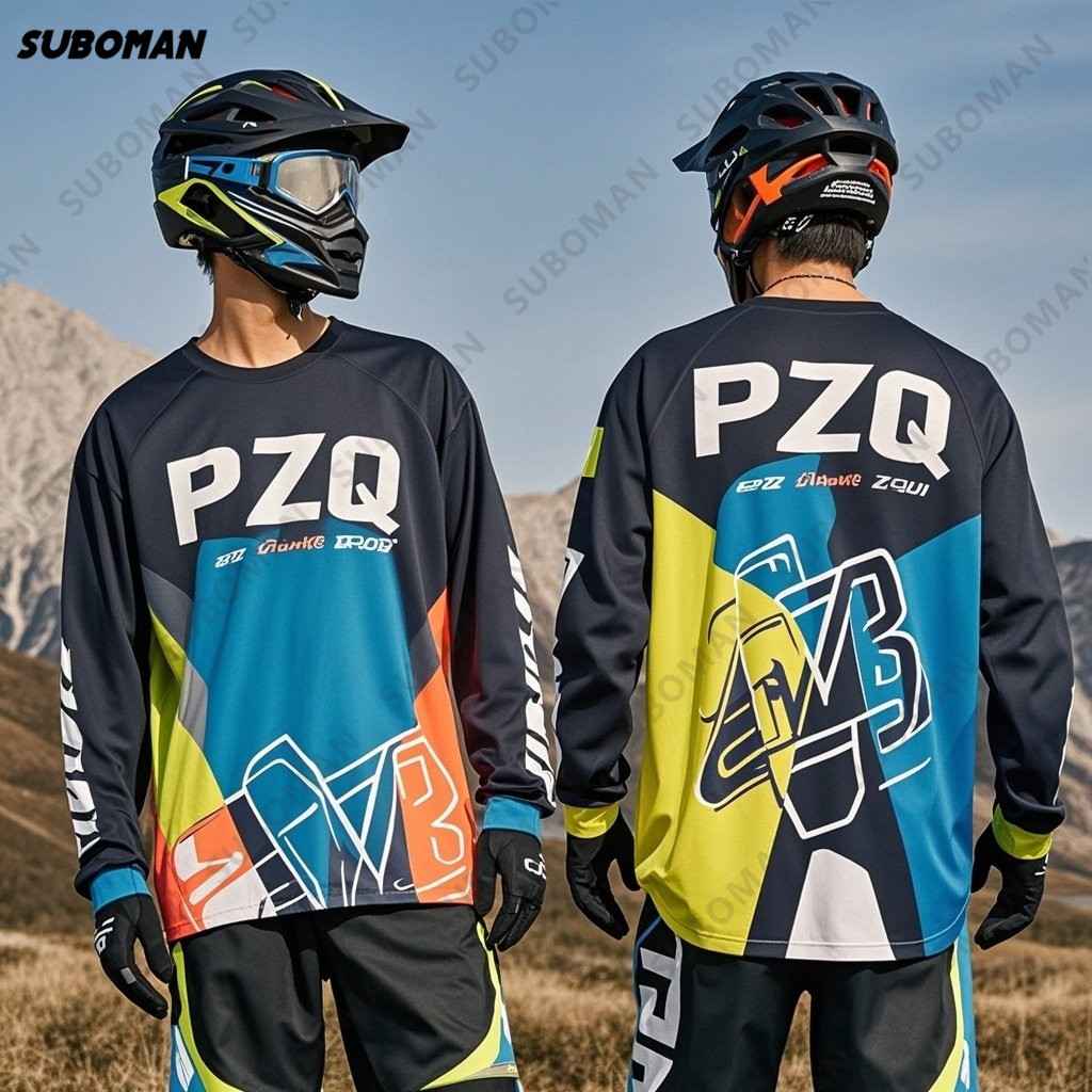 Mountain Biking New Jersey - Jersey Sepeda Motor Off Road PZQ