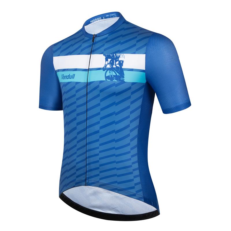 Mountain Biking New Jersey - Pakaian sepeda pria, kaus lengan pendek