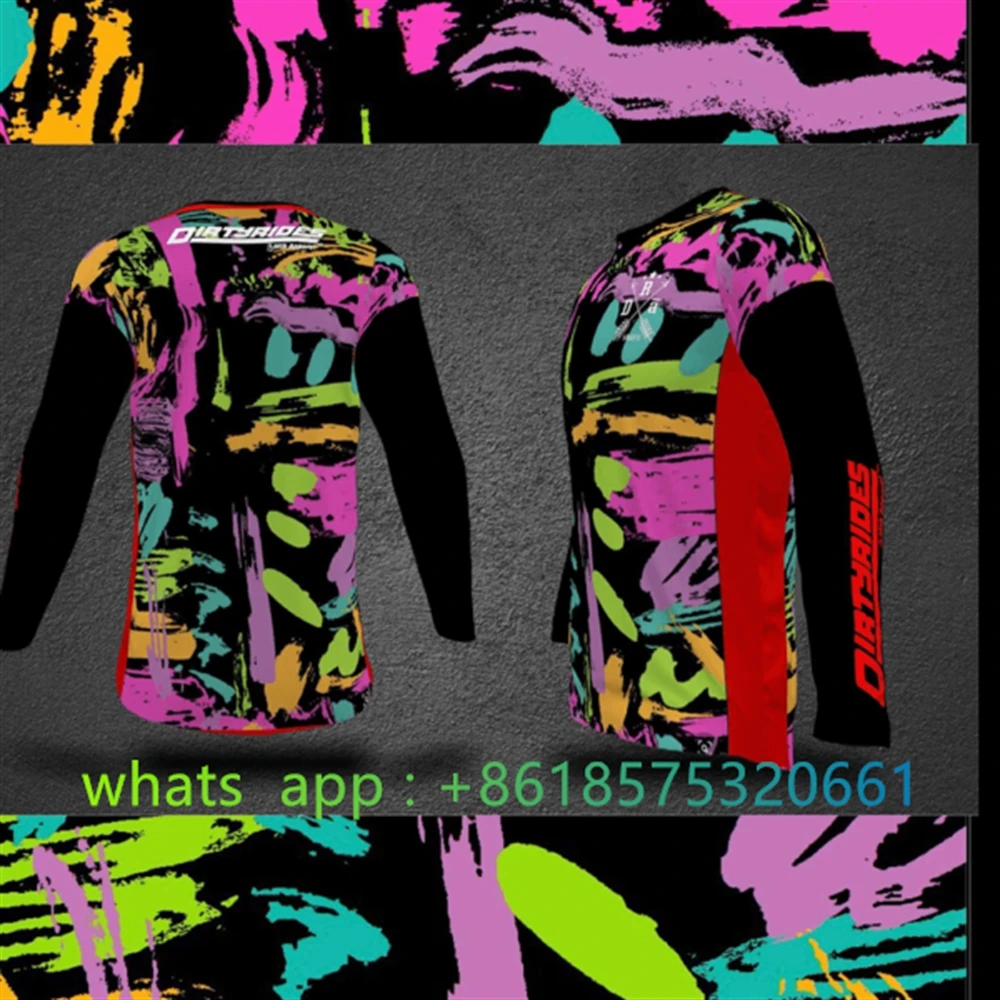 Enduro Moto Sepeda Jersey Leng - Mountain Biking Gear For Men ulasan dan harga