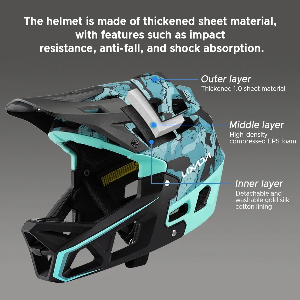 Helm Sepeda Gunung Full Face M - Mountain Biking Gear For Men ulasan dan harga