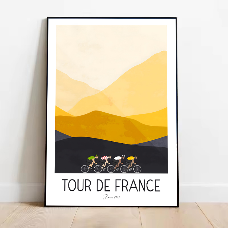 Poster Sepeda Gunung Tour De F - Mountain Biking France ulasan dan harga